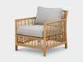 Polyrattan Gartensessel Geflecht 78x74x82 cm Natur-Beige - Modernes Lounge Design