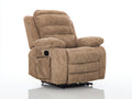 Liegesessel Cordstoff 96x94x103 cm - Braun - für Wohnzimmer - mit Relaxfunktion und Seitenfach