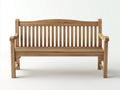 Gartenbank Holz 150x62x92 cm - Natur - klassische Armlehnen und Lattenrücken