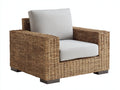 Polyrattan Gartensessel 84x80x76 cm - Naturbraun-Beige - modernes Design für Garten und Terrasse