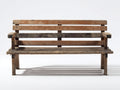 Gartenbank Massivholz 140x55x86 cm braun - rustikales Design für Garten