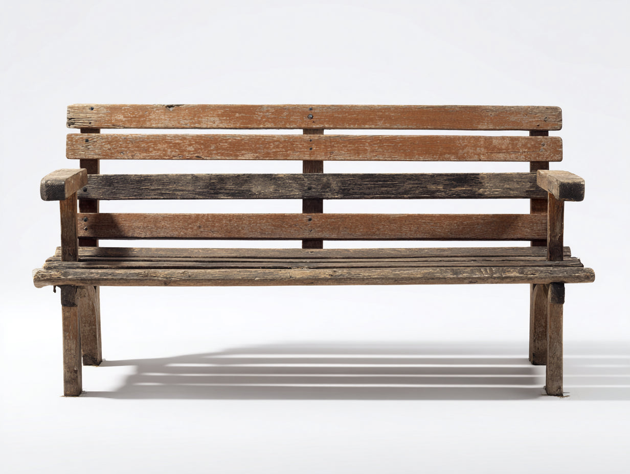 Gartenbank Massivholz 140x55x86 cm braun - rustikales Design für Garten