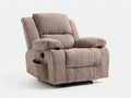 Liegesessel Cordstoff 96x100x104 cm - Taupe - verstellbares Komfortdesign für Wohnzimmer